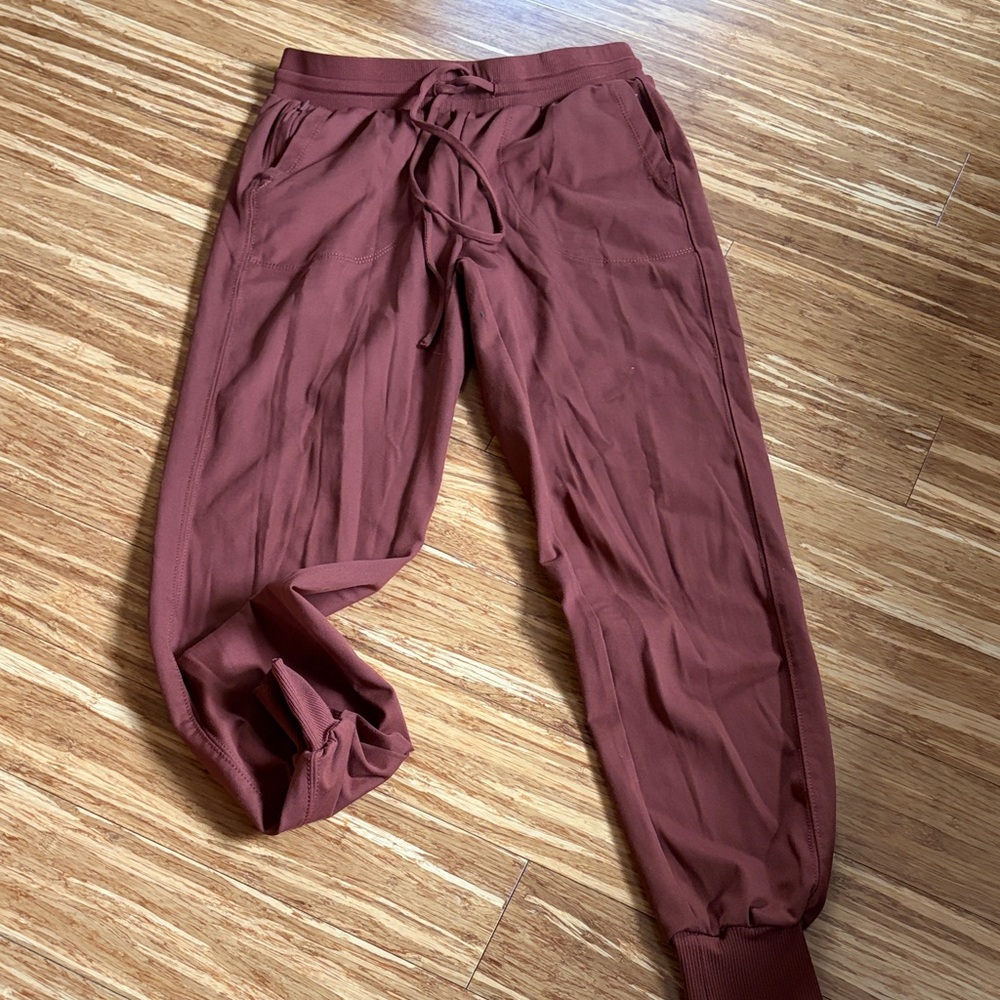 Rachel Zoe Burgundy Jogger Pants